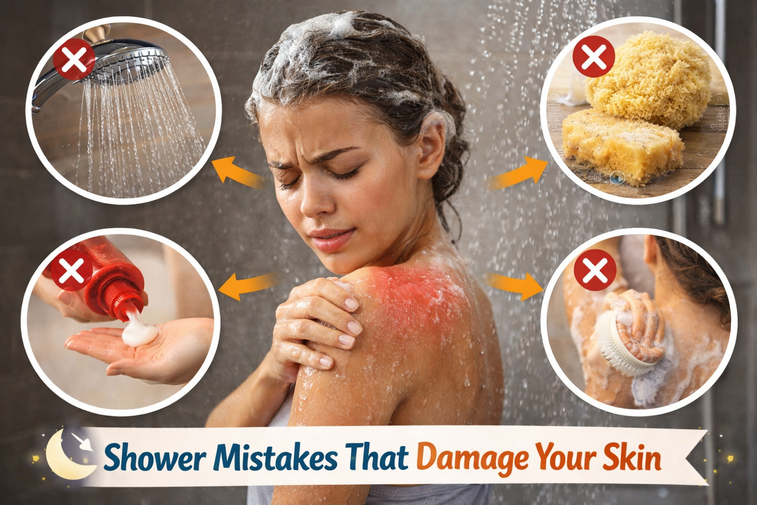 Shower Mistakes That Damage Your Skin